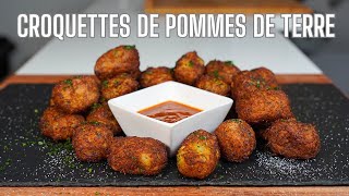 CROQUETTES DE POMMES DE TERRE au PARMESAN  FACILE et RAPIDE [upl. by Aonian]