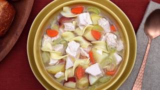 Classic Homemade Turkey Noodle Soup from Canadian Turkey [upl. by Carree659]