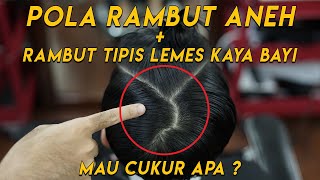 RAMBUT TIPIS LEMES BAGUSNYA CUKUR MODEL APA [upl. by Feola]