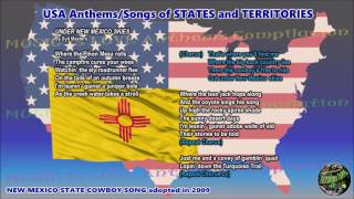 New Mexico State Cowboy Song UNDER NEW MEXICO SKIES with music vocal and lyrics [upl. by Pattison309]