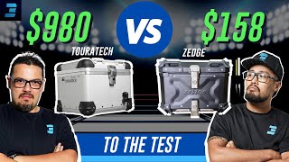 980 Touratech Zega Pro 2 VS 158 Zedge Top Box  To The Test Episode 2 [upl. by Woodson]