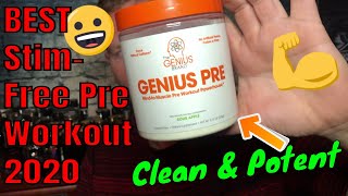 GENIUS PRE Supplement Review Best Stimulant Free Pre Workout 2022 [upl. by Sergu175]