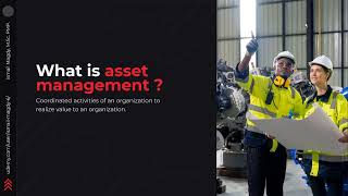 Maintenance Management amp Reliability Engineering Course  What is asset management [upl. by Kenlee52]