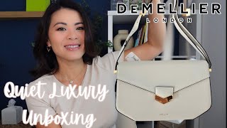 Affordable Quiet Luxury Unboxing  Demellier Midi London Bag [upl. by Atilef443]