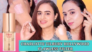 Charlotte Tilbury Hollywood Flawless Filter  Swatch amp Review  Waysheblushes [upl. by Aserehs963]