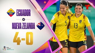 Highlights amp Goals Ecuador vs Nueva Zelanda 40  Copa Mundial Femenina Sub17 [upl. by Yt840]