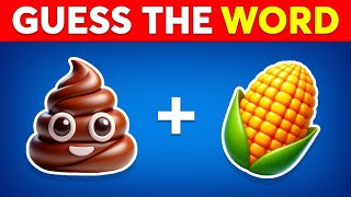 Guess The WORD By Emoji 🤔 Emoji Quiz [upl. by Adlitam]