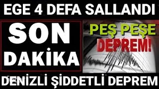 Denizli Pamukkale KÖTÜ Haber Şiddetli DEPREM SON DAKİKA Açıklaması [upl. by Jos]