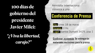 100 días de gobierno del presidente Javier Milei“¿Viva la libertad carajo”Conferencia de prensa [upl. by Norrad]