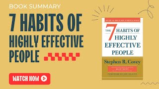 The 7 Habits of Highly Effective People Stephen Covey  Animated Book Summary  FastAndCuriousart [upl. by Rossuck]