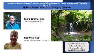 Seminar 15 Habitat Restoration in a Changing Climate [upl. by Ahsaekal729]