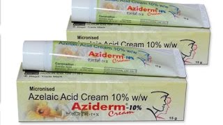 How it work Aziderm Cream Acne Marks  Pigmentation [upl. by Nirahs183]