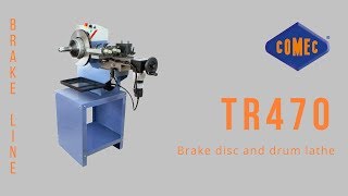 Brake discs and drums lathe TR470  Comec [upl. by Ephram]