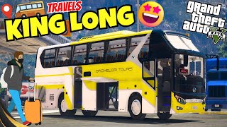 MOST LUXURIOUS BUS 😮 KING LONG TRAVELS  GOING TO SANDY SHORES  GTA 5 MODS GAMEPALY [upl. by Far836]