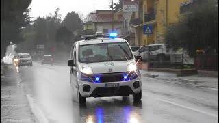 Polizia Locale di San Lorenzo in Campo in Emergenza  Italian Local Police Car in Emergency [upl. by Elin]