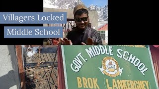 Villagers of Broq Lankerchey Locked Middle School due to Non Availability of Teaching Staff [upl. by Akemal]