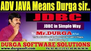 JDBC in Simple Way By Durga Sir [upl. by Raddie]