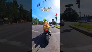 Got a bit DISTRACTED and almost ran the RED LIGHT 😂 bikelover bikelife reaction [upl. by Zetnauq]