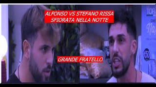 Grande Fratello Rissa sfiorata Alfonso Stefano volano parole pesanti [upl. by Kayley]