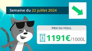 Prix ​​du fioul domestique  semaine du 22 juillet 2024 [upl. by Nisaj924]