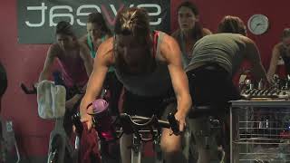 15Min Spin Class  Burn Calories w Studio SWEAT onDemand Preview  Full Vid Now in Our App [upl. by Ahsenik806]