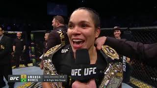 UFC 232 Amanda Nunes Octagon Interview [upl. by Woodson]