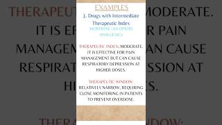 Therapeutic index vs Therapeutic window Examples Part3 shortsfeed therapeuticindex shorts [upl. by Alyled]