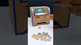 Coin वाला ATM Machine टूट गया  How to Make ATM Coin Bank From Cardboard shorts viral trending [upl. by Kaja826]