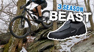 Allweather 3 season beast  Shimano MW5 mountain bike shoe [upl. by Cathe]