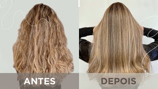 Como fazer escova perfeita no cabelo sozinhatruque da chapinhaliso perfeito [upl. by Prakash]