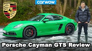 Porsche Cayman GTS 2021 review  060mph 14mile amp drifted in snow [upl. by Consalve469]