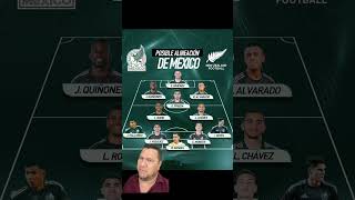 Posible alineacion de mexico vs nueva zelanda [upl. by Ferro718]