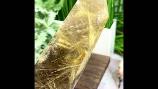 Rutilated Quartz Tower Healing Crystal Generator 850g [upl. by Htevi346]