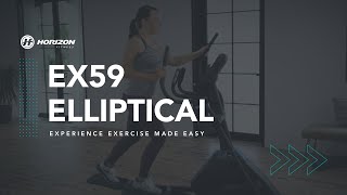 Horizon Fitness  Elliptical  EX59 [upl. by Ayahc]