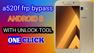 a520f frp bypass android with unlock tool on click [upl. by Aicirtak]