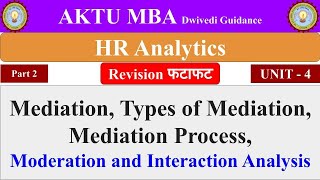 7 Mediation Types Mediation Process Moderation and Interaction analysis HR Analytics in hindi [upl. by Monty]