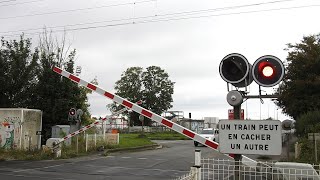 Le passage à niveau dangereux du PlessisBelleville avec feu alternant 2024 [upl. by Zelazny]