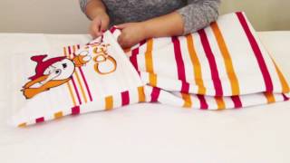 Tutorial How To Fold A Cofi Coo Quillow  Blanket to Cushion [upl. by Ydissac]