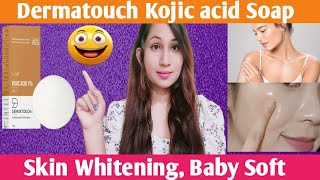 Dermatouch Kojic acid Soap Fairness soap Honest Review [upl. by Ninnetta]