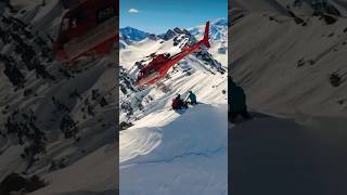 Helicopter Snowboarding Andes Mountain Chile August 2024 helicopter snowboarding chile [upl. by Nahtannoj]