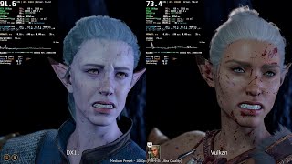 Baldurs Gate 3 PC  DirectX 11 vs Vulkan Comparison 2023 GTX 1060 Update 10 Final Version [upl. by Riggs]