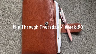 Flip Through Thursday  Week 50  December 2024  Pink Planner Girl [upl. by Blondelle]