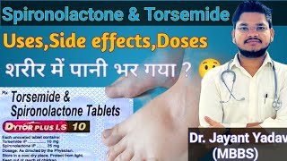 Torsemide amp Spironolactone tablet  Dytor Plus10 Dytor plus 10 uses in hindi [upl. by Nosak]