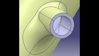 Variable fillet surface and points creation on an intersection curve in CATIA v5 [upl. by Safir532]