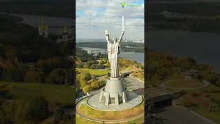 Ukrainian Motherland Monument  Best Tourist Spot in Kyiv Ukraine  Voyacure [upl. by Yhtomit]