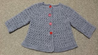 Suéter Crochet de 9 a 12 meses 2 de 2 [upl. by Mahgem795]