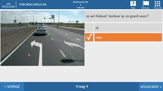 Theorie examen 2023  Autotheorie  Fietsstrook  Suggestiestrook  CBR examen [upl. by Asir749]