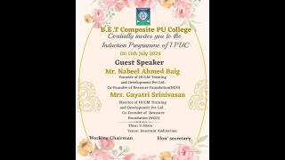 BET COMPOSITE PU COLLEGE INDUCTION PROGRAMME ON 11 JULY 2024 [upl. by Mallon]