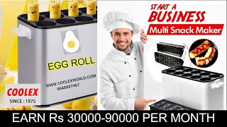 EGG ROLL 10 HOLES ON STICK SAUSAGE MACHINE WITH BEST QUALITY IN ANDHRA PRADESH NOW [upl. by Ellerad]