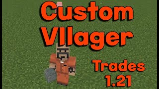 Minecraft Bedrock 121 Make Custom Villager Trades [upl. by Hunley]